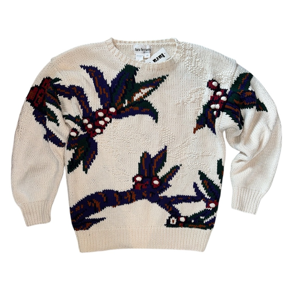 LARA FERRENTE Cotton Knit Sweater